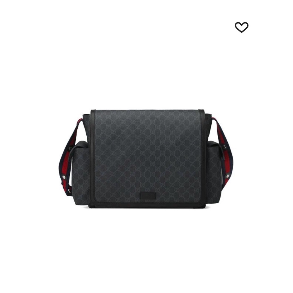 Barely used black Gucci diaper bag